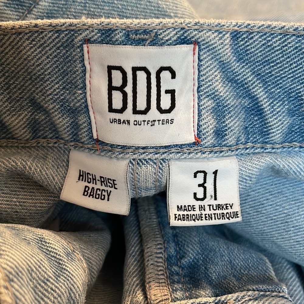 BDG High Rise Baggy Distressed Size 31 - Picture 5 of 6